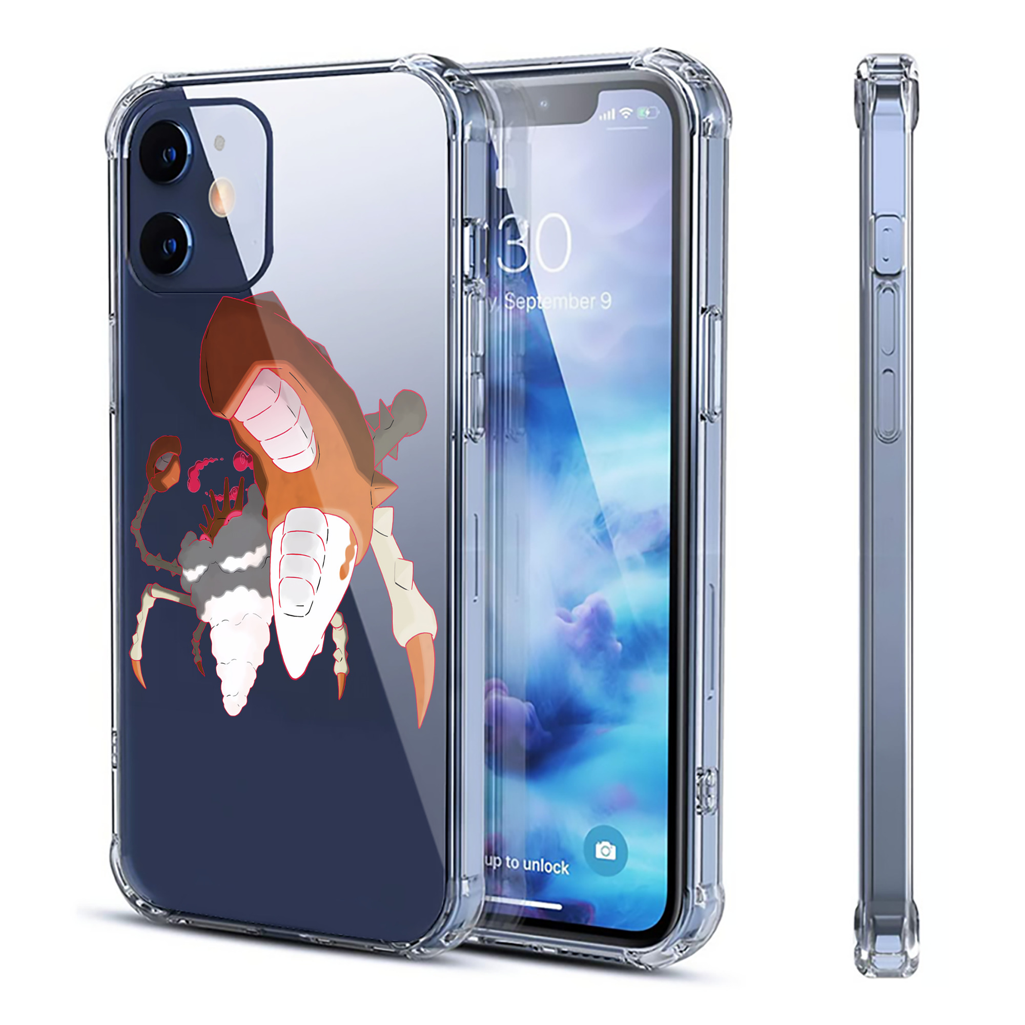 （画像用） ポケットモンスター Pokémon 【iPhone 12シリーズ対応】透明スマホケース（クリアソフトケース）